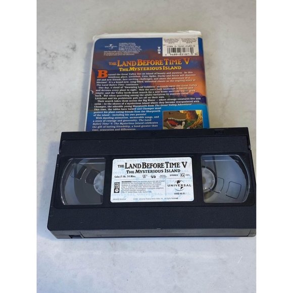 The Land Before Time V The Mysterious Island VHS - Picture 2 of 2